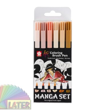 Cienkopisy Brush Pen MANGA SET