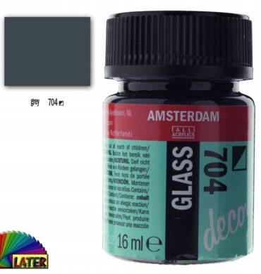 Farba do szkła Deco Amsterdam 16ml kolor grey 704