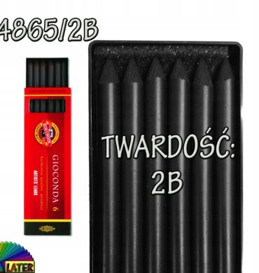 Wkłady grafitowe do ołówka 5,6mm 2B Gioconda 4865