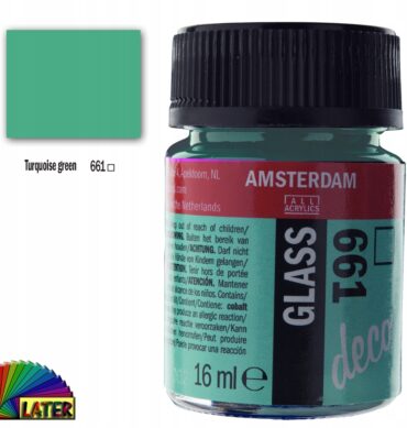 Farba do szkła Deco Amsterdam 16ml turqs green 661