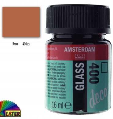 Farba do szkła Deco Amsterdam 16ml kolor brown 400