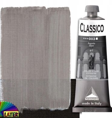 Farba olejna Classico Maimeri 60ml silver 003