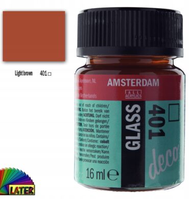Farba do szkła Deco Amsterdam 16ml light brown 401