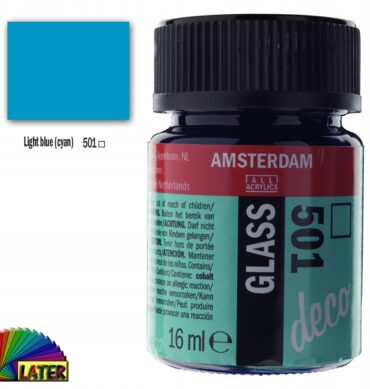 Farba do szkła Deco Amsterdam 16ml light blue 501