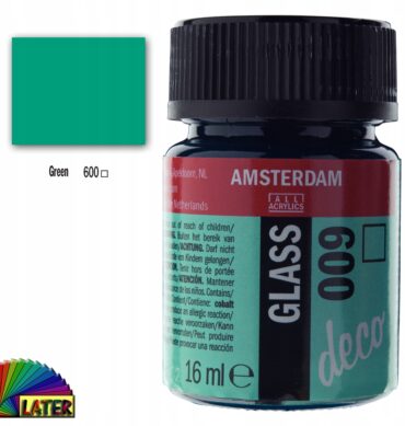 Farba do szkła Deco Amsterdam 16ml kolor green 600