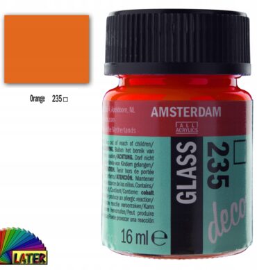 Farba do szkła Deco Amsterdam 16ml kol orange 235