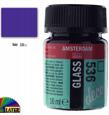 Farba do szkła Deco Amsterdam 16ml kol violet 536