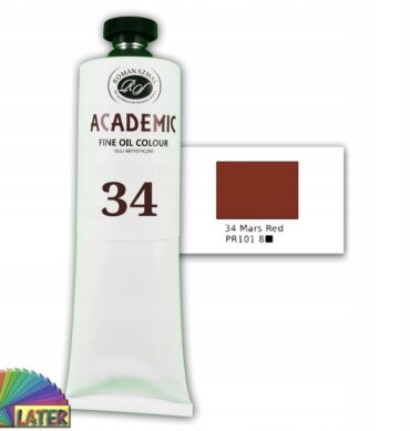 Farba olejna Academic 100ml mars red 34