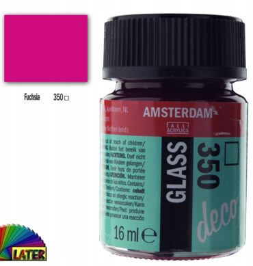 Farba do szkła Deco Amsterdam 16ml fuchsia 350