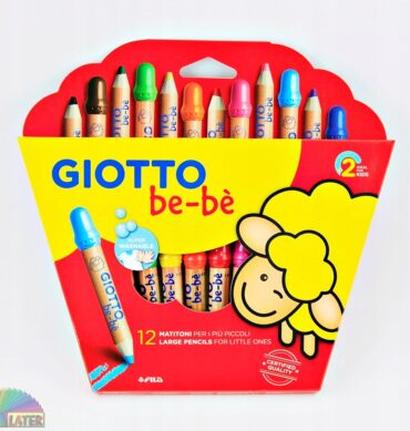 Giotto Kredki grube be-be 12 kolorów