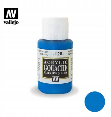 Gwasz akrylowy 35ml Blue FLUO 128
