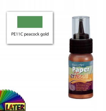 Konturówka DecoArt Paper 29,6ml PE11C_peacock_gold