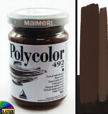 Farba akrylowa Polycolor 140ml Burnt Umber 492