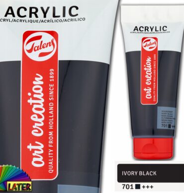 Farba akrylowa Art Creation 200ml ivory black 701
