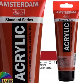 Farba akrylowa Amsterdam 120ml burnt sienna 411