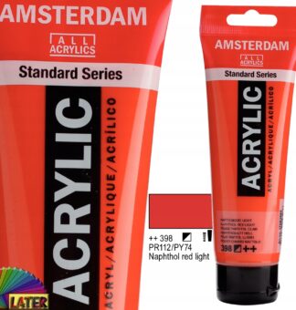 Farba akryl Amsterdam 120ml napthol red medium 396