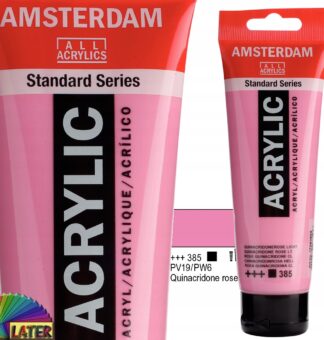 Farba akryl Amsterdam 120ml quinacr light rose 385