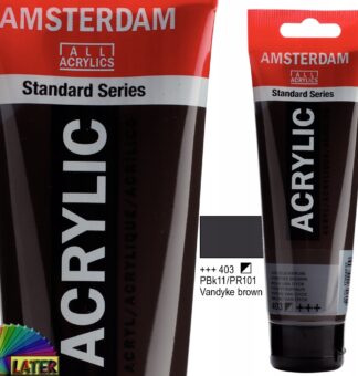 Farba akrylowa Amsterdam 120ml vandyke brown 403
