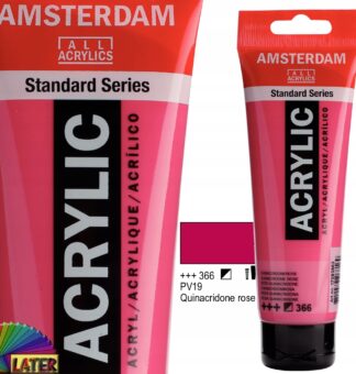 Farba akryl Amsterdam 120ml quinacridone rose 366