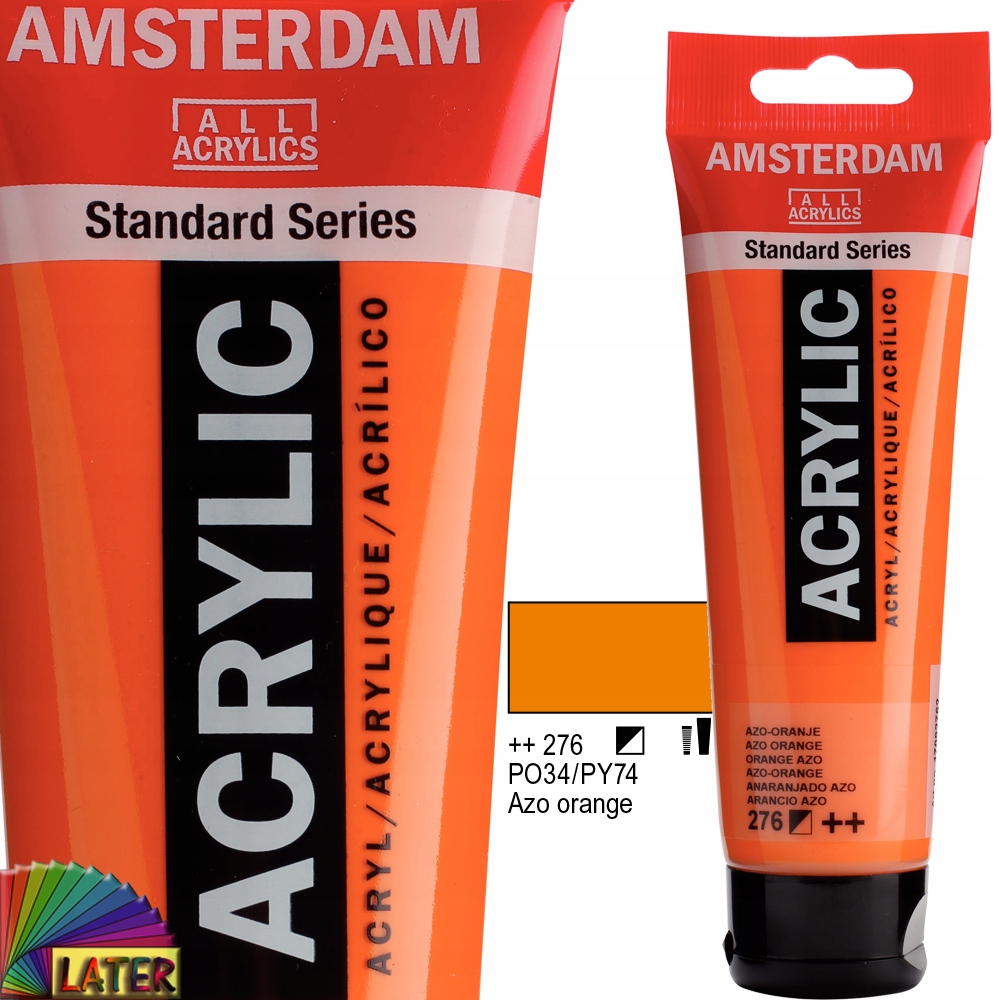 Farba akrylowa Amsterdam 120ml azo orange 276