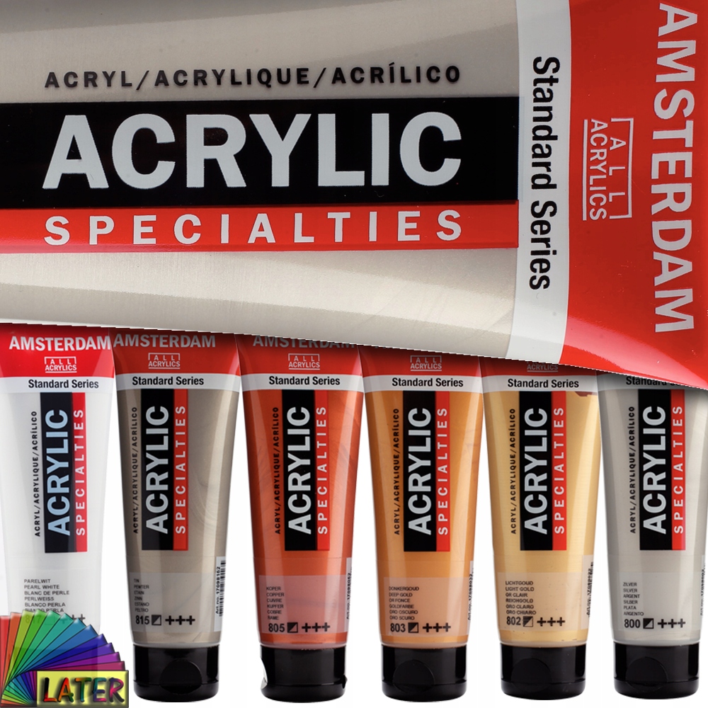 Farba akrylowa Amsterdam 120ml azo orange 276 - obrazek 2