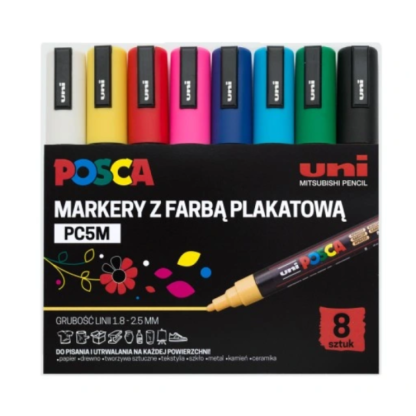 Zestaw-markerow-dekoracyjnych-UNI-POSCA-PC5M-later-plastyczne-lublin-pl
