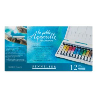Akwarele-Sennelier-La-Petite-12x10ml-Profesjonalny-zestaw-w-tubkach-plastyczni