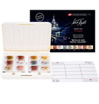 White-Nights-Białe-Noce-Akwarele-Metaliczne-i-Pastelowe-12-Kolorów-Nevskaya-Palitra-plastyczni1