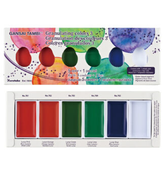 Farby akwarelowe Gansai Tambi 5szt. Granulating Colors 3
