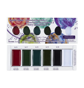 Farby akwarelowe Gansai Tambi 5szt. Granulating Colors