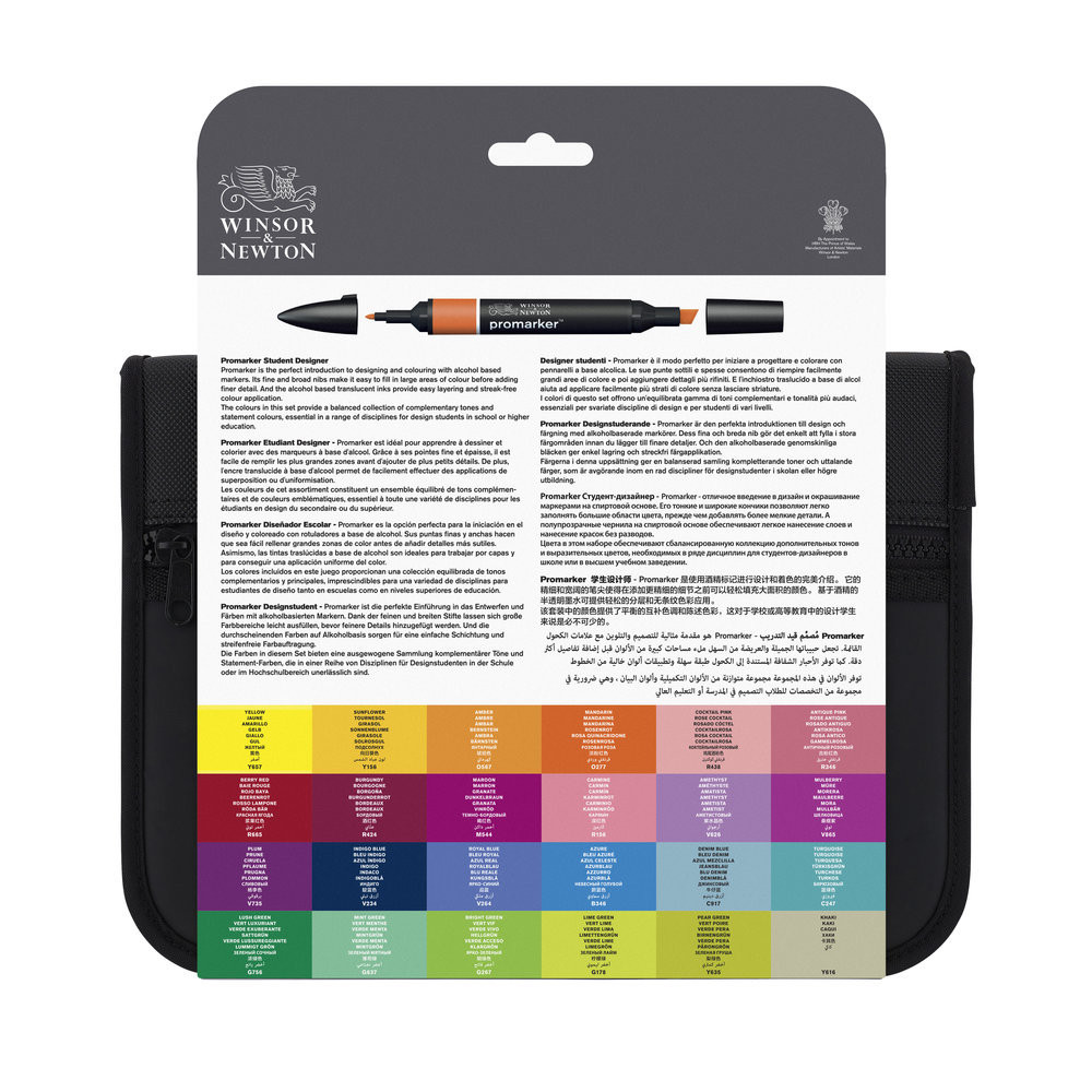 Zestaw Promarkerów Winsor&Newton z Etui 24szt. - obrazek 3