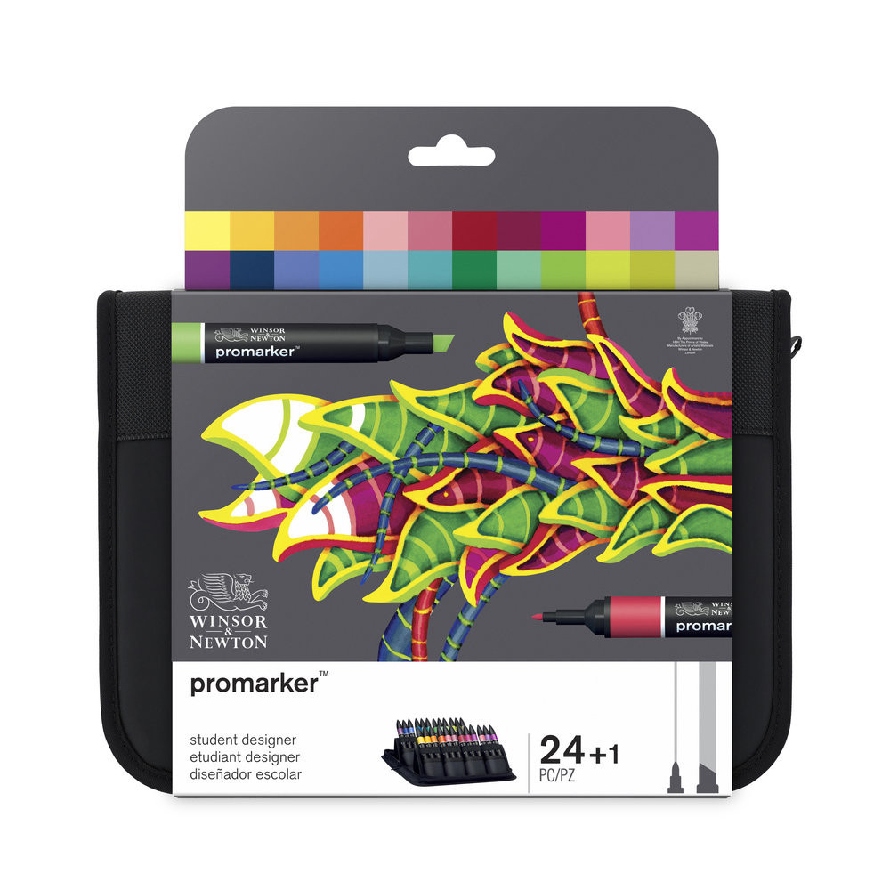 Zestaw Promarkerów Winsor&Newton z Etui 24szt.